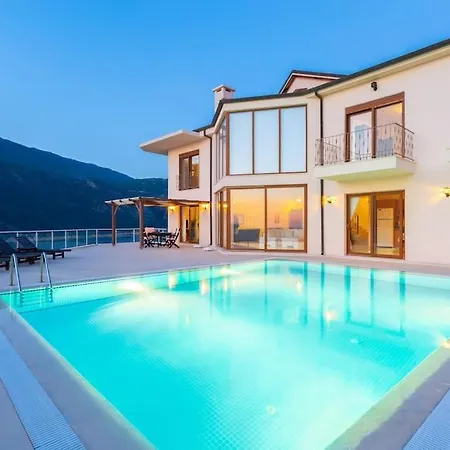 Lara With Private Pool And Sea View, Located In Antalya Peninsula Kaş
